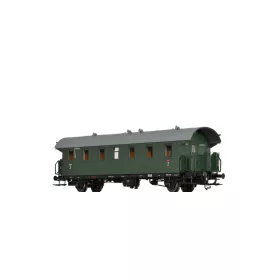   Brawa 46822 Személykocsi, Bib Donnerbüchse, 2. osztály, DB (E3) (H0)