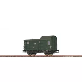 Brawa 49421 Tehervonati poggyászkocsi, Pwg, DR (E3) (H0)
