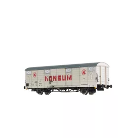   Brawa 49931 Fedett teherkocsi, Gbs[1500], Konsum, DR (E4) (H0)