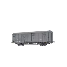   Brawa 49934 Fedett teherkocsi, Gbs, szürke, LEUNA, DR (E4) (H0)