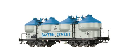 Brawa 50318 Poranyagszállító négytengelyes silókocsi, KKds 55, Bayern Zement, DB (E3) (H0)