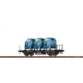 Brawa 50599 Háztól-házig kiskonténerszállító teherkocsi, BTs 30, Efkr tartálykonténere