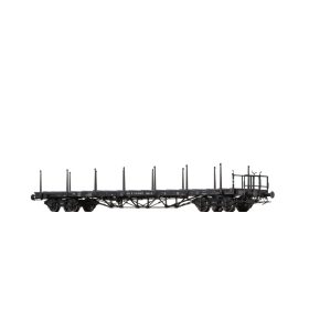   Brawa 50654 Rakoncás négytengelyes teherkocsi fékállással, Rkmo, DR (E4) (H0)