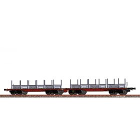 Brawa 50665 Konténerszállító iker-teherkocsi, Sggrrs, rakoncás felépítménnyel, ÖBB (E6