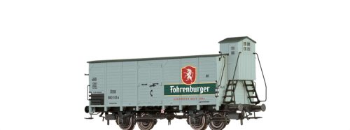 Brawa 50772 Fedett sörszállító teherkocsi fékházzal, G10, Fohrenburger Bier, ÖBB (E3) (H0)