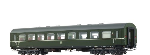 Brawa 50811 Személykocsi, négytengelyes B4mgl, 2. osztály, zöld, DR (E3) (H0)