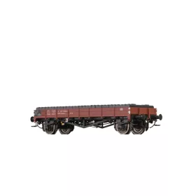   Brawa 50888 Fedett teherkocsi fékházzal, Xr35, faalj rakománnyal, DB (E3) (H0)