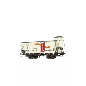  Brawa 50970 Fedett teherkocsi fékházzal, G10, Landskron Brauerei, DR (E3) (H0)