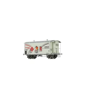   Brawa 50972 Fedett teherkocsi fékházzal, K2, Salmenbräu, SBB (E3) (H0)