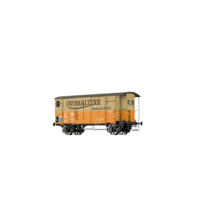  Brawa 50973 Fedett teherkocsi fékházzal, K2, Ovomaltine, SBB (E2) (H0)