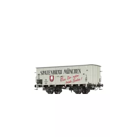   Brawa 50987 Fedett teherkocsi, G10, Spatenbräu München, DB (E3) (H0)