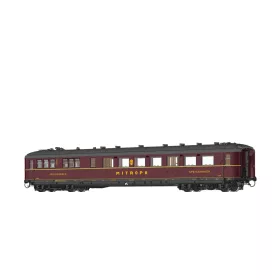   Brawa 51032 Étkezőkocsi, négytengelyes Hnbr, MITROPA, DRG (E2) (H0) - világítással