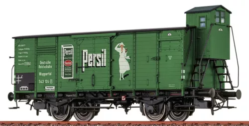 Brawa 51148 Fedett teherkocsi fékházzal, Persil, DRG (E2) (H0)