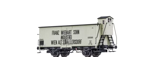 Brawa 51166 Hűtőkocsi fékházzal, Franz Wiehart Sohn Molkerei, ÖBB (E1) (H0)