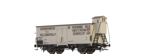 Brawa 51262 Fedett teherkocsi fékházzal, G10, De Gekroonde Valk, NS (E2) (H0)