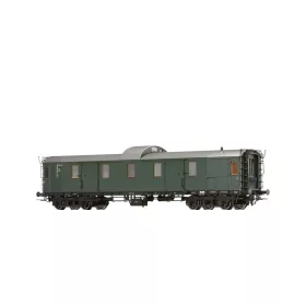  Brawa 51310 Poggyászkocsi, négytengelyes Pw4ü, DB (E3) (H0) - AC / világítással