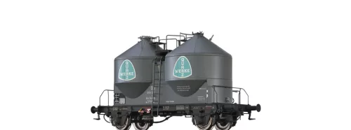 Brawa 51328 Poranyagszállító silókocsi, Ucs56 Kds, Quarzwerke, DB (E3) (H0)