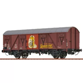   Brawa 51351 Fedett teherkocsi, Glmhs50, Löwensenf, DB (E3) (H0)