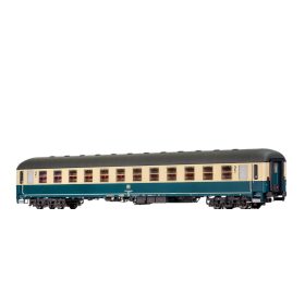   Brawa 58094 Személykocsi, négytengelyes Bm238, 2. osztály, óceánkék/bézs, DB (E4) (H0)