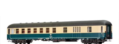 Brawa 58096 Személykocsi, négytengelyes BDm272, 2. osztály/poggyász, óceánkék/bézs, DB (E4) (H0)