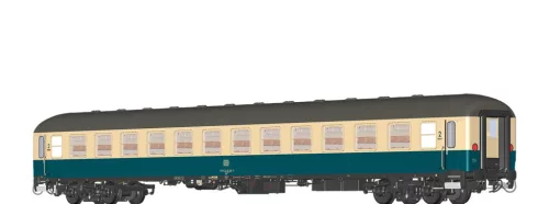 Brawa 58268 Személykocsi, négytengelyes Bm235.0, óceánkék/bézs, DB (E4) (H0) - AC / világítással