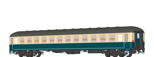 Brawa 58270 Személykocsi, négytengelyes Bm235.0, óceánkék/bézs, DB (E4) (H0) - világítással