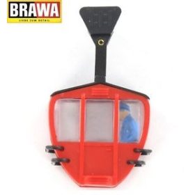 Brawa 6281 Kötélpálya utaskabin piros színben (H0)