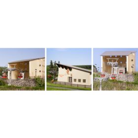   Brawa 6343 Kötélpályához tartozó épületek, alsó- és hegyi állomás - Hahnenkamm (H0)