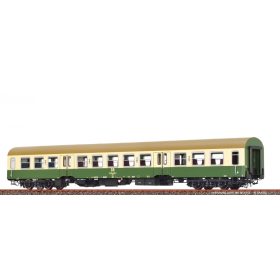 Brawa 65149 Szeméykocsi, négytengelyes Bmhe, 2. osztály, bézs/zöld, DR (E4) (N) - második