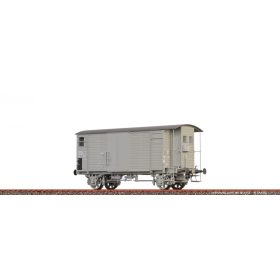 Brawa 67870 Fedett teherkocsi, K2, szürke, SBB (E2) (N)