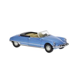  Brekina 14235 Citroen DS Cabrio, kék - nyitott tetővel (H0)