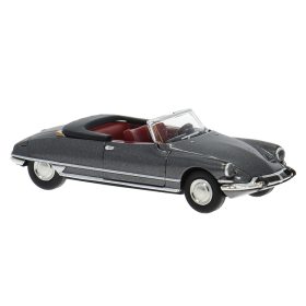   Brekina 14236 Citroen DS Cabrio, metál színben - szürke - nyitott tetővel (H0)
