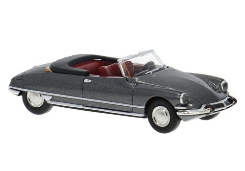 Brekina 14236 Citroen DS Cabrio, metál színben - szürke - nyitott tetővel (H0)