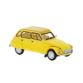   Brekina 14260 Citroen Dyane, zárt vászontetővel, sárga 1976 (H0)
