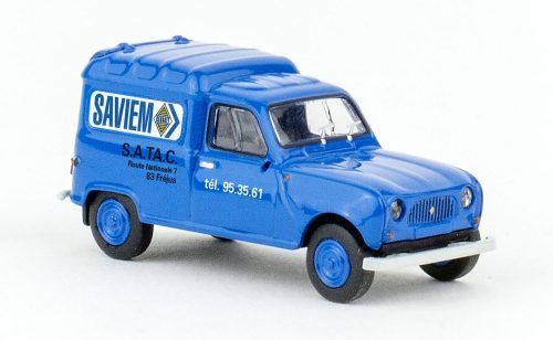 Brekina 14757 Renault R4 Fourgonnette, dobozos, Saviem 1961 (H0)