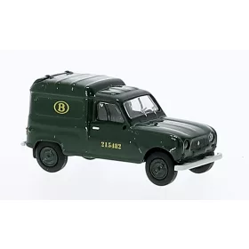   Brekina 14762 Renault R4 Fourgonnette, dobozos, Bahn Belgien (B), 1961 (H0)