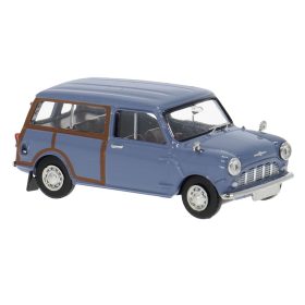 Brekina 15363 Austin Mini Coutryman, kék - Woody (H0)