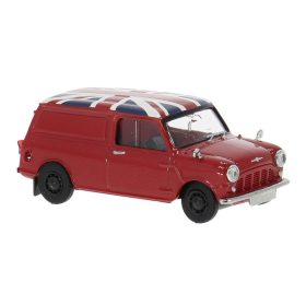 Brekina 15365 Austin Mini Coutryman, piros - Union Jack (H0)