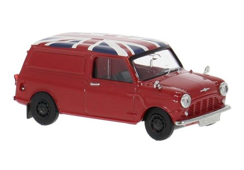 Brekina 15365 Austin Mini Coutryman, piros - Union Jack (H0)