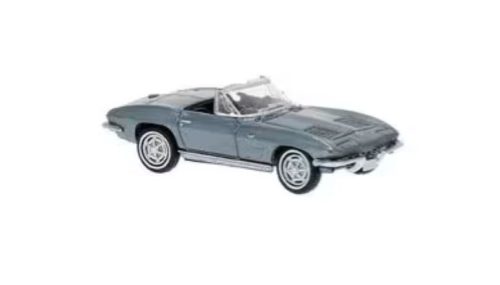 Brekina 18027 Chevrolet Corvette C2 Cabrio, metál színben - türkíz (H0)