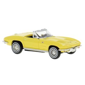   Brekina 18030 Chevrolet Corvette C2 Cabrio, pasztellsárga (H0)