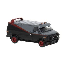 Brekina 18250 GMC Vandura, dobozos furgon - fekete (H0)