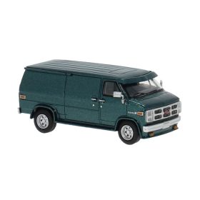   Brekina 18251 GMC Vandura, dobozos furgon, metál színben - türkíz (H0)