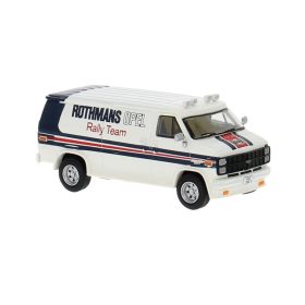 Brekina 18257 Chevrolet C20, dobozos, Rothman-Teams (H0)
