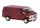 Brekina 18259 GMC Vandura, dobozos furgon, metál színben - piros (H0)