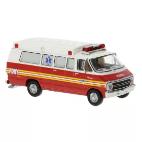 Brekina 18301 Dodge Ambulance - FDNY (H0)