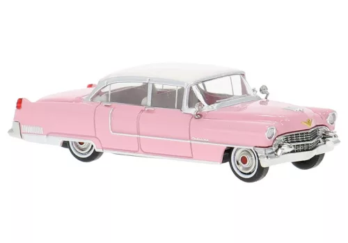 Brekina 18350 Cadillac Fleetwood 1955, rózsaszín/fehér (H0)