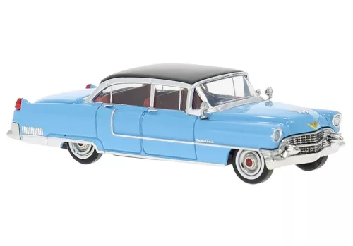 Brekina 18351 Cadillac Fleetwood 1955, világoskék/fekete (H0)