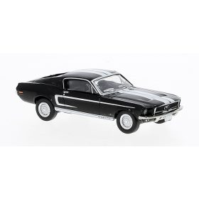 Brekina 19606 Ford Mustang Shelby GT 350, fekete/fehér (H0)