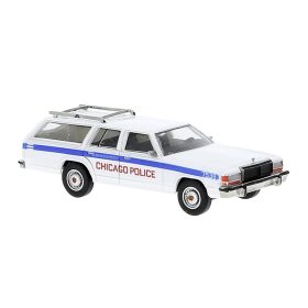   Brekina 19632 Ford LTD Station Wagon 1979, Chicago Police (H0)